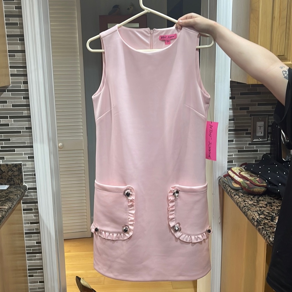Betsy Johnson baby pink brand new dress